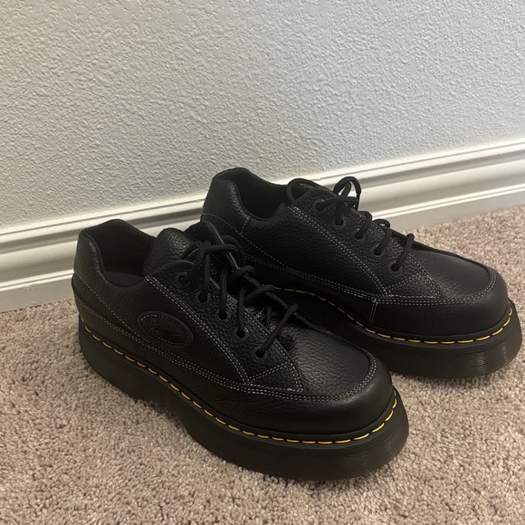 Dr. Martens Black Platform Loafers - Picture 4 of 8